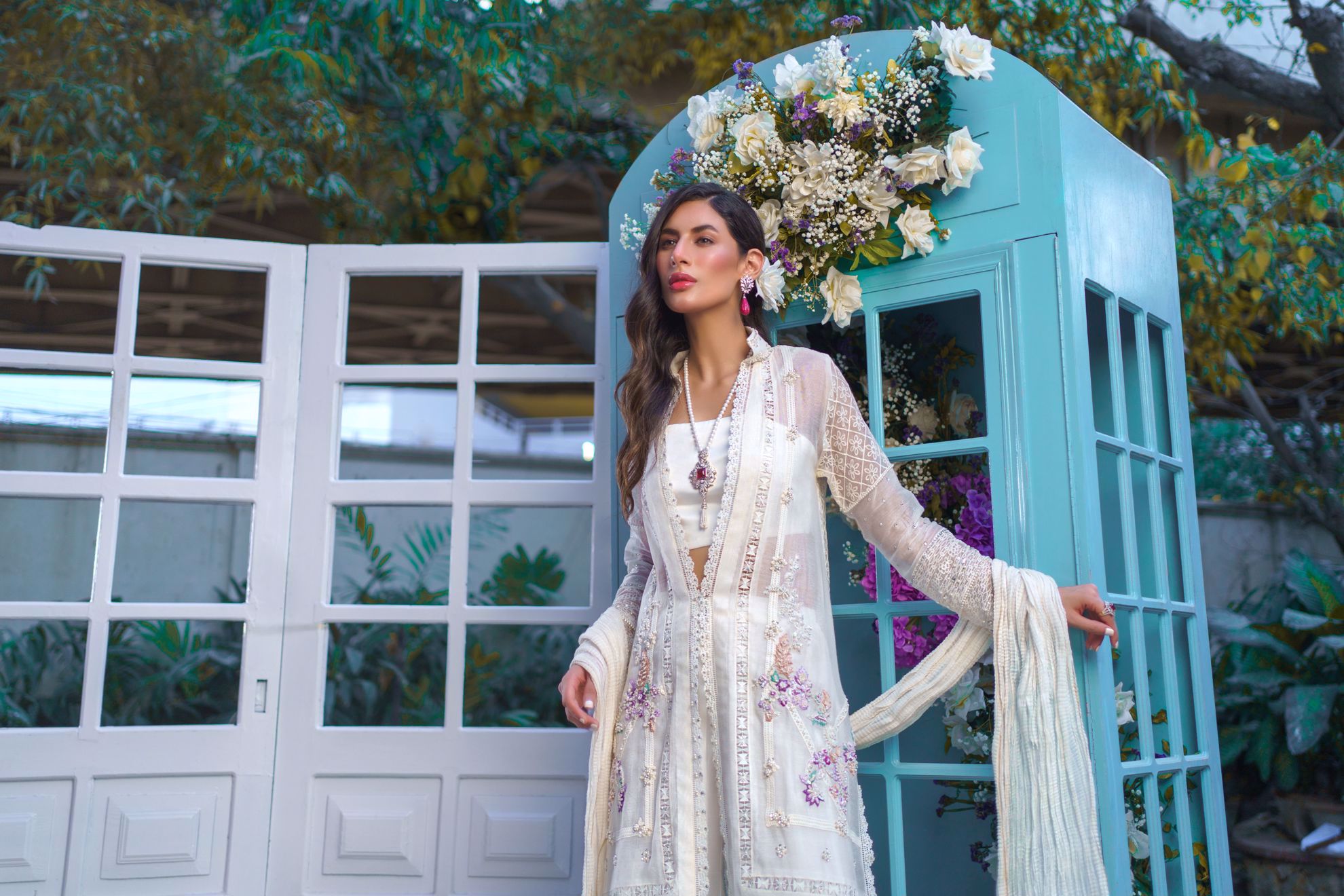 White net sales jacket dress